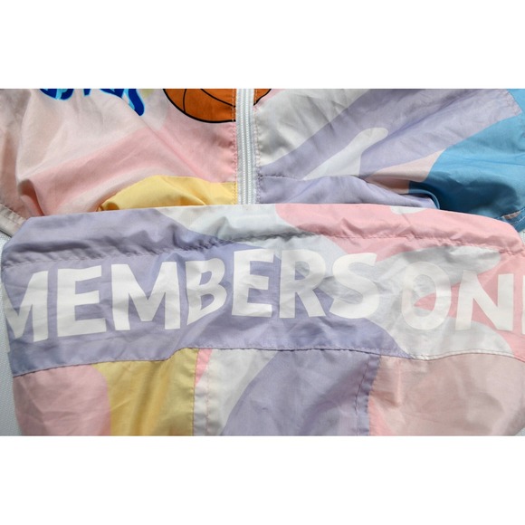 Looney Tunes Space Jam Tune Squad Windbreaker Size‎ M Hooded Jacket Members Only - Picture 14 of 16